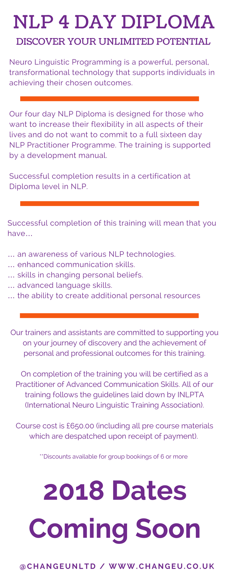 NLP 4 Day Diploma NLP 4 Day Diploma